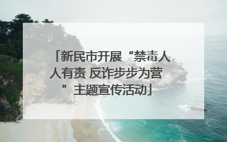 新民市开展“禁毒人人有责 反诈步步为营”主题宣传活动