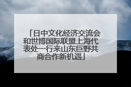 日中文化经济交流会和世博国际联盟上海代表处一行来山东巨野共商合作新机遇