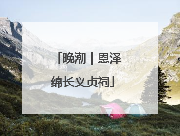 晚潮｜恩泽绵长义贞祠