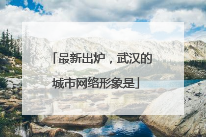 最新出炉，武汉的城市网络形象是