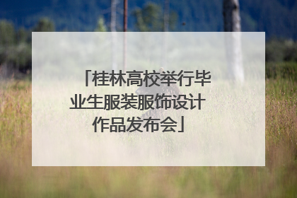 桂林高校举行毕业生服装服饰设计作品发布会