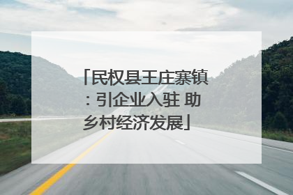 民权县王庄寨镇：引企业入驻 助乡村经济发展