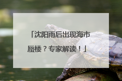 沈阳雨后出现海市蜃楼？专家解读！