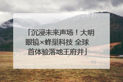 沉浸未来声场！大明眼镜×蜂巢科技 全球首体验落地王府井