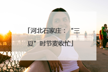 河北石家庄：“三夏”时节麦收忙