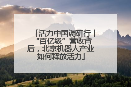 活力中国调研行丨 “百亿级”营收背后，北京机器人产业如何释放活力