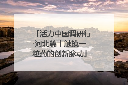 活力中国调研行·河北篇丨触摸一粒药的创新脉动