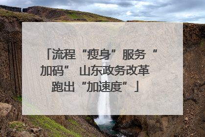 流程“瘦身”服务“加码” 山东政务改革跑出“加速度”