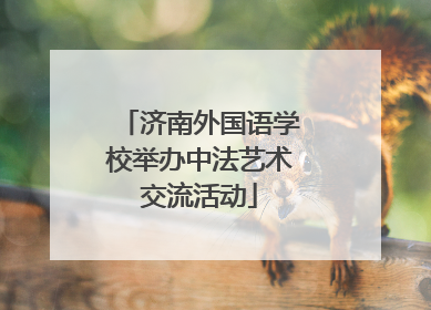 济南外国语学校举办中法艺术交流活动