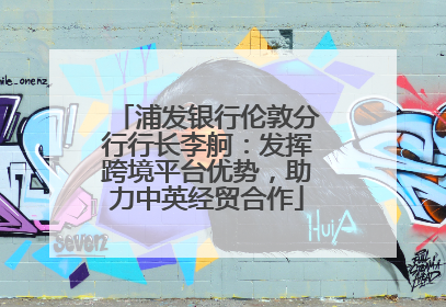 浦发银行伦敦分行行长李舸：发挥跨境平台优势，助力中英经贸合作
