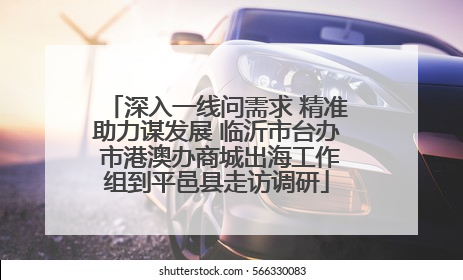 深入一线问需求 精准助力谋发展 临沂市台办 市港澳办商城出海工作组到平邑县走访调研