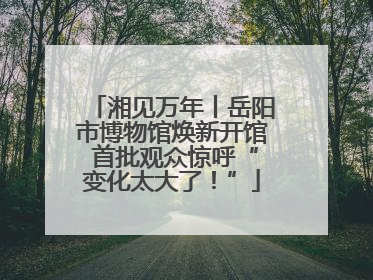 湘见万年丨岳阳市博物馆焕新开馆 首批观众惊呼“变化太大了！”