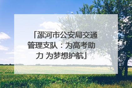 漯河市公安局交通管理支队：为高考助力 为梦想护航