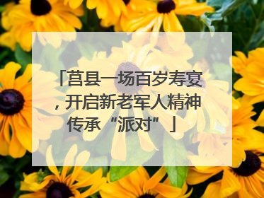 莒县一场百岁寿宴，开启新老军人精神传承“派对”