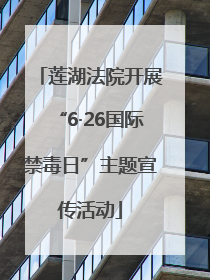 莲湖法院开展“6·26国际禁毒日”主题宣传活动