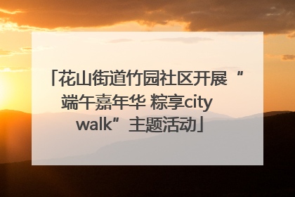 花山街道竹园社区开展“端午嘉年华 粽享city walk”主题活动