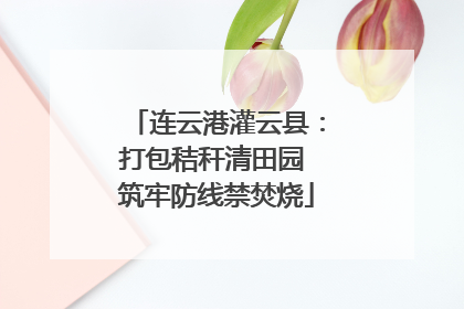 连云港灌云县：打包秸秆清田园 筑牢防线禁焚烧