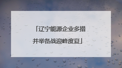 辽宁能源企业多措并举备战迎峰度夏