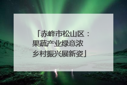 赤峰市松山区：果蔬产业绿意浓 乡村振兴展新姿