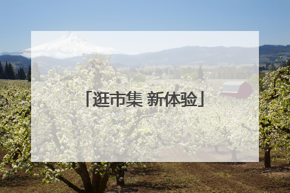 逛市集 新体验