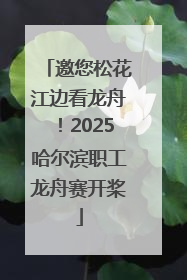 邀您松花江边看龙舟！2025哈尔滨职工龙舟赛开桨