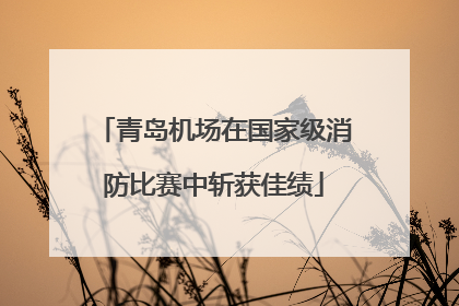 青岛机场在国家级消防比赛中斩获佳绩