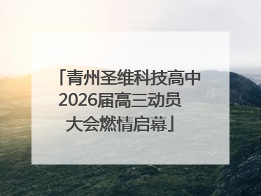 青州圣维科技高中2026届高三动员大会燃情启幕
