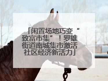 闲置场地巧变“致富市集”！罗雄街道南城集市激活社区经济新活力