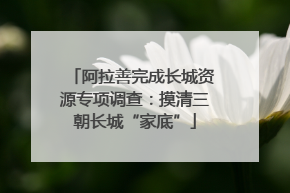 阿拉善完成长城资源专项调查：摸清三朝长城“家底”