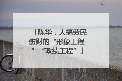 陈华，大搞劳民伤财的“形象工程”“政绩工程”