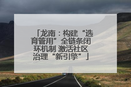 龙南：构建“选育管用”全链条闭环机制 激活社区治理“新引擎”