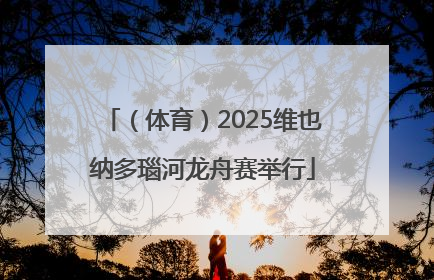 （体育）2025维也纳多瑙河龙舟赛举行