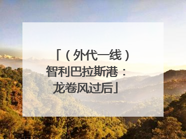 （外代一线）智利巴拉斯港：龙卷风过后
