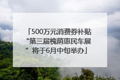 500万元消费券补贴 “第三届槐荫惠民车展”将于6月中旬举办