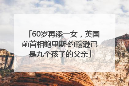60岁再添一女，英国前首相鲍里斯·约翰逊已是九个孩子的父亲